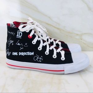 1D Autographed Canvas High Top Sneakers  9